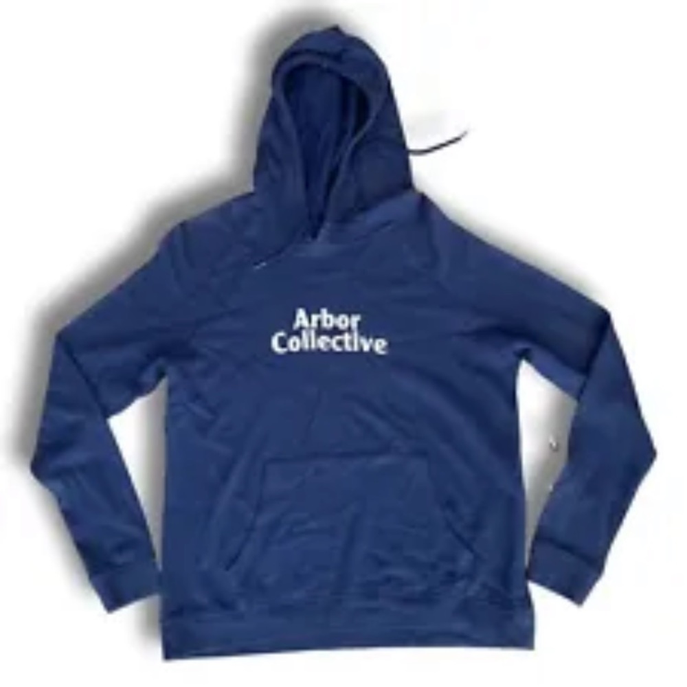 NWT Arbor Collective navy bamboo/cotton hoodie XL